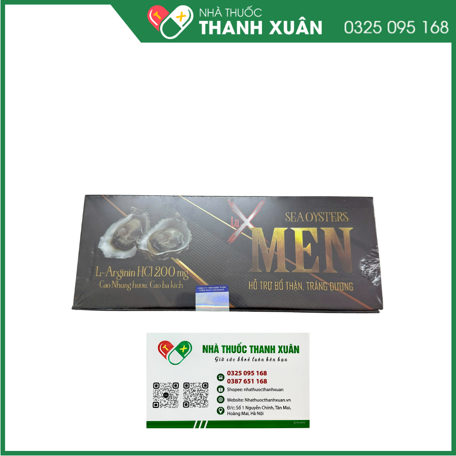 Lux Men hỗ trợ bổ thận, tráng dương,  giúp tăng cường chức năng sinh lí nam giới